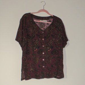 Liz Baker short sleeve blouse